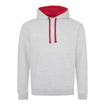 3X-Large Heather Grey/Fire Red AWDis JHA003