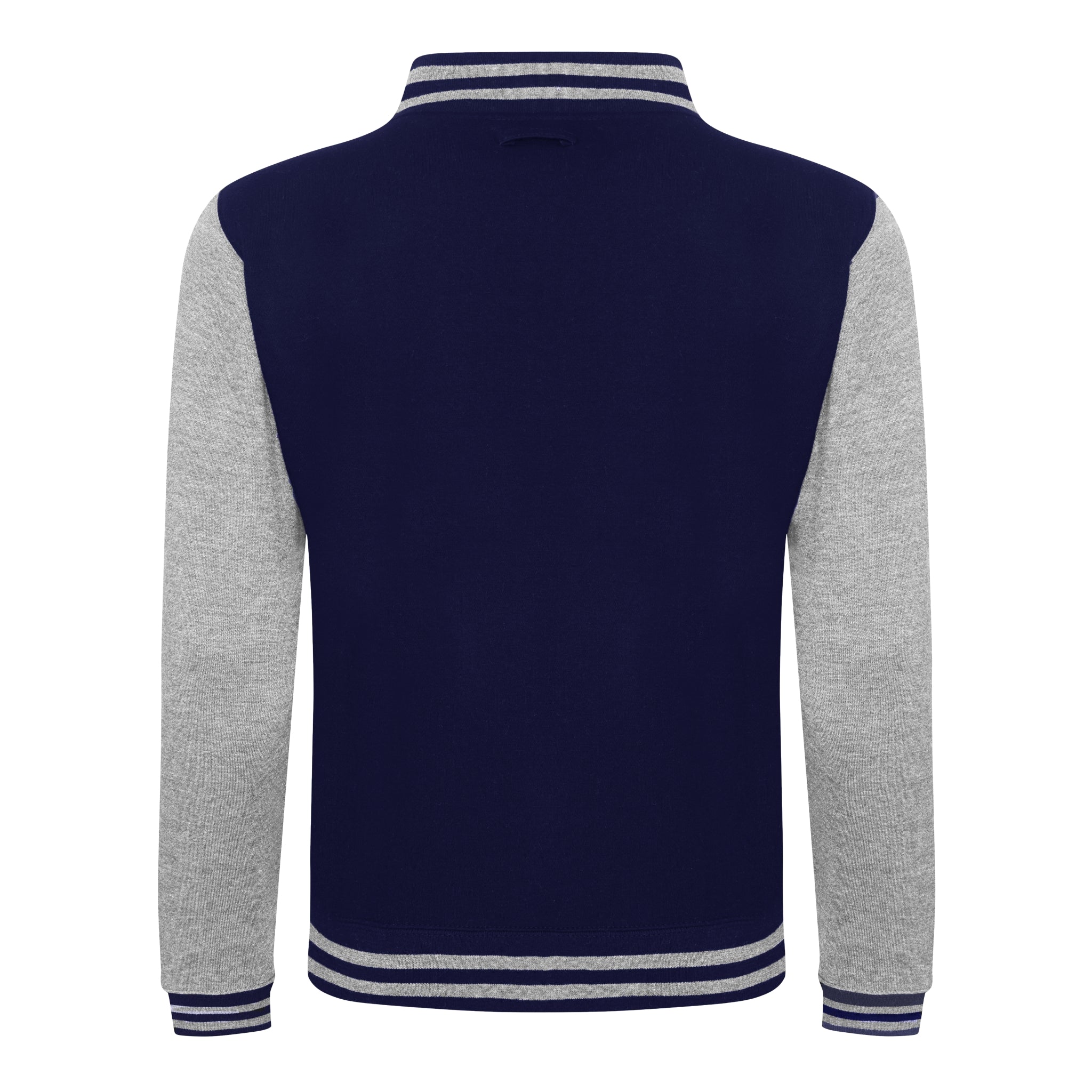 AWDis JHY043 Youth Fleece Letterman Jacket (Oxford Navy/Heather