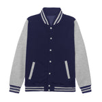 Youth X-Large Oxford Navy/Heather Grey AWDis JHY043 