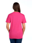 5X-Large Retro Heather Pink Fruit of the Loom 3930R 
