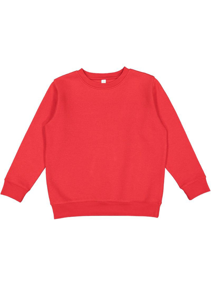 LAT Apparel 2225 Youth Elevated Fleece Crew (Red) – Wholesale Printables