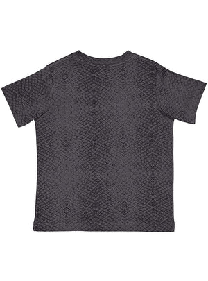 Toddler 7T Black Reptile Rabbit Skins 3321 