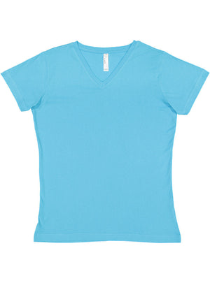 Women's 3X-Large Aqua LAT Apparel 3507 