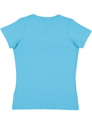 Women's 3X-Large Aqua LAT Apparel 3516 