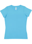 Women's 3X-Large Aqua LAT Apparel 3516 