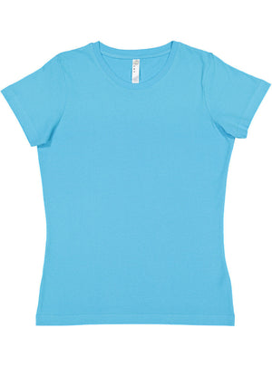 Women's 3X-Large Aqua LAT Apparel 3516 