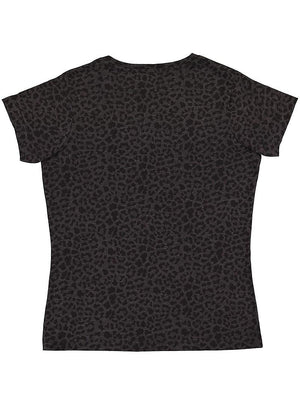 Women's 3X-Large Black Leopard LAT Apparel 3516 