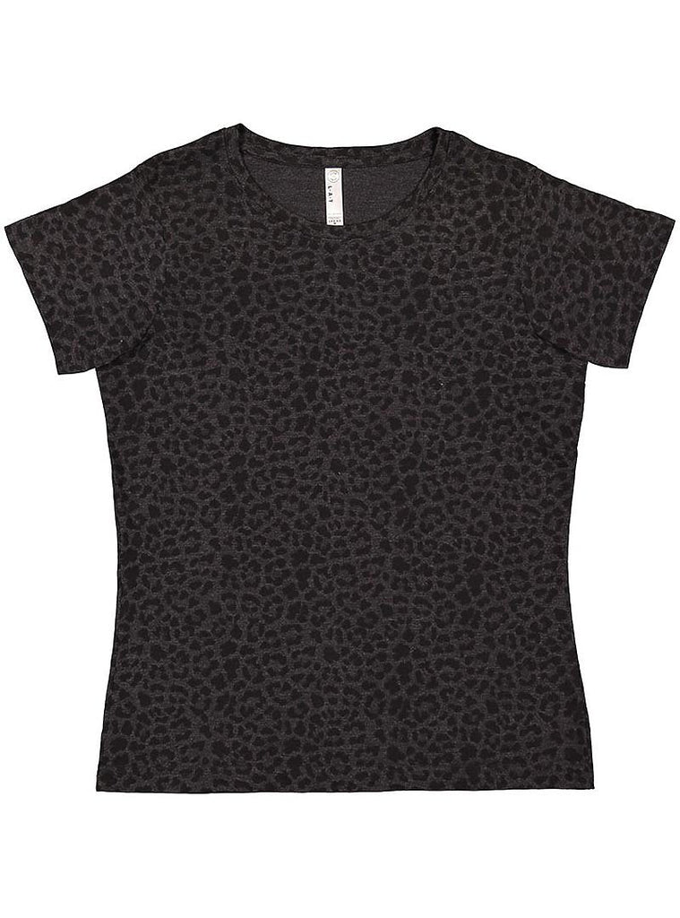 Women's 3X-Large Black Leopard LAT Apparel 3516 