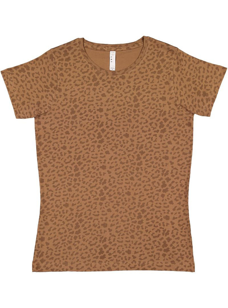 Women's 3X-Large Brown Leopard LAT Apparel 3516 