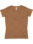 Women's 3X-Large Brown Leopard LAT Apparel 3516 