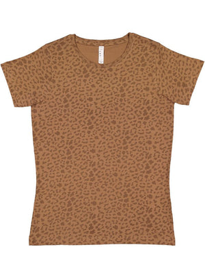 Women's 3X-Large Brown Leopard LAT Apparel 3516 
