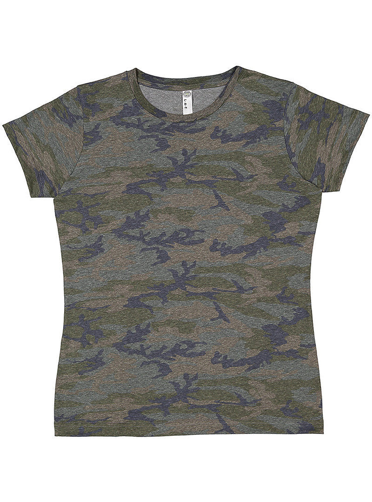 Women's 3X-Large Vintage Camo LAT Apparel 3516 