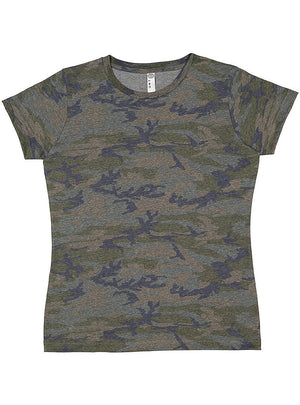 Women's 3X-Large Vintage Camo LAT Apparel 3516 