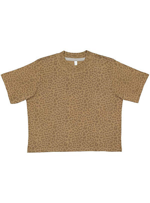 Women's X-Large Brown Leopard LAT Apparel 3518 