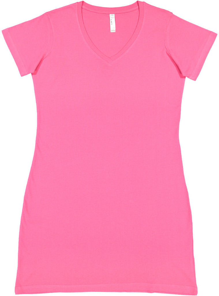 Women's 2X/3X Hot Pink LAT Apparel 3522 