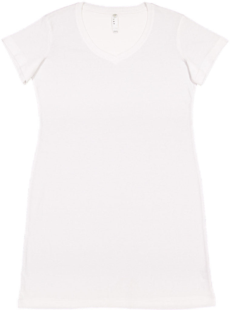 Women's 2X/3X White LAT Apparel 3522 