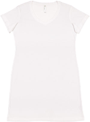 Women's 2X/3X White LAT Apparel 3522 
