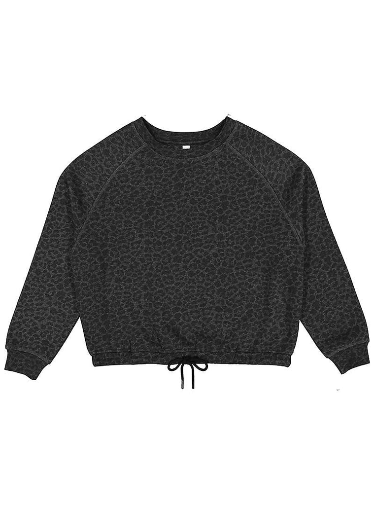 Women's X-Large Black Leopard LAT Apparel 3528 