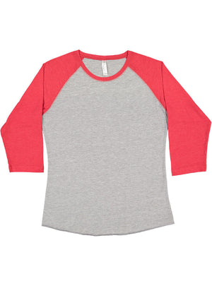 Women's 2X-Large Vintage Heather/Vintage Red LAT Apparel 3530 