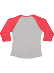 Women's 2X-Large Vintage Heather/Vintage Red LAT Apparel 3530 
