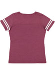 Women's 2X-Large Vintage Burgundy/Blended White LAT Apparel 3537 