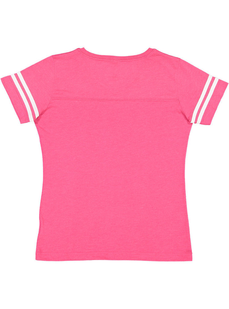 Women's 2X-Large Vintage Hot Pink/Blended White LAT Apparel 3537 
