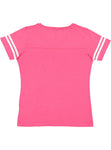 Women's 2X-Large Vintage Hot Pink/Blended White LAT Apparel 3537 