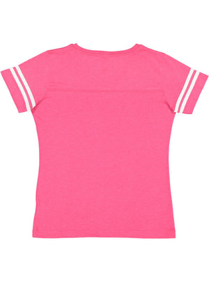 Women's 2X-Large Vintage Hot Pink/Blended White LAT Apparel 3537 