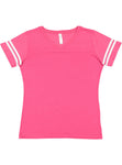 Women's 2X-Large Vintage Hot Pink/Blended White LAT Apparel 3537 