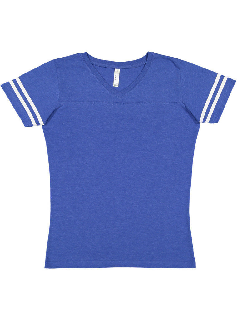Women's 2X-Large Vintage Royal/Blended White LAT Apparel 3537 