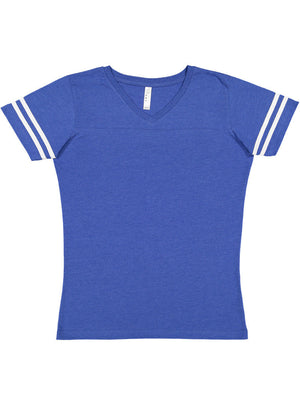 Women's 2X-Large Vintage Royal/Blended White LAT Apparel 3537 