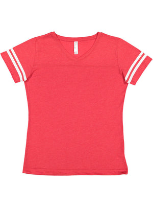 Women's 2X-Large Vintage Red/Blended White LAT Apparel 3537 