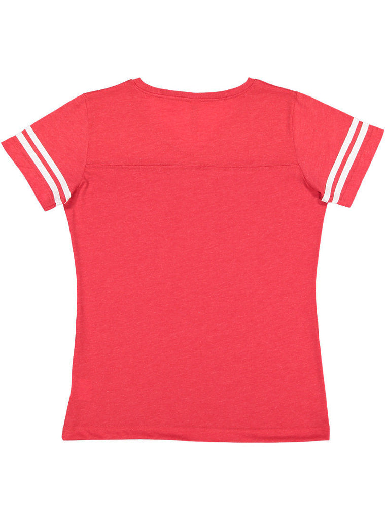 Women's 2X-Large Vintage Red/Blended White LAT Apparel 3537 