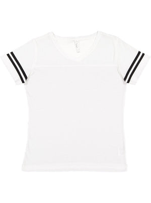 Women's 2X-Large White/Black LAT Apparel 3537 