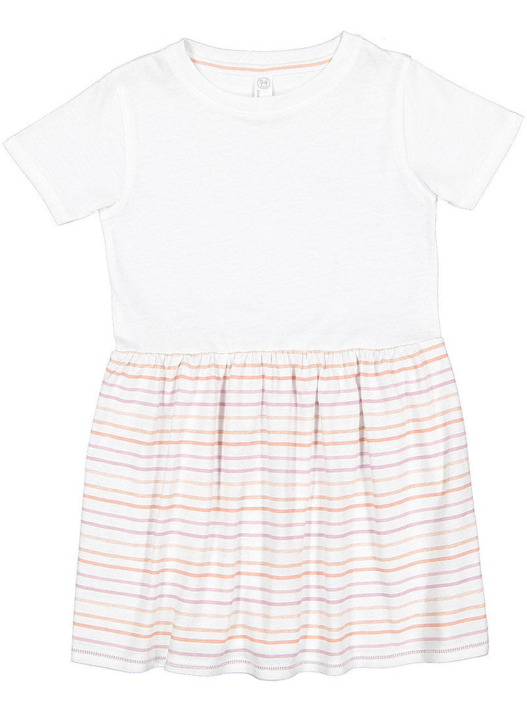 Toddler 5T/6T White/Lilac Stripe Rabbit Skins 5333 