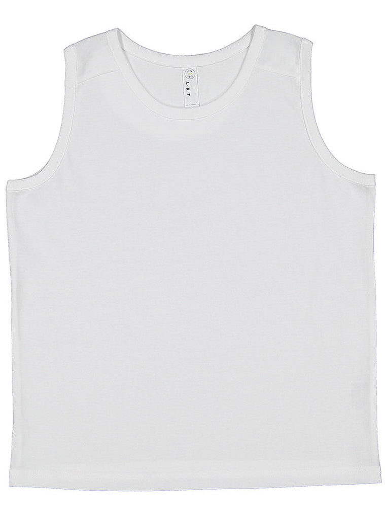 Youth X-Large White LAT Apparel 6123 