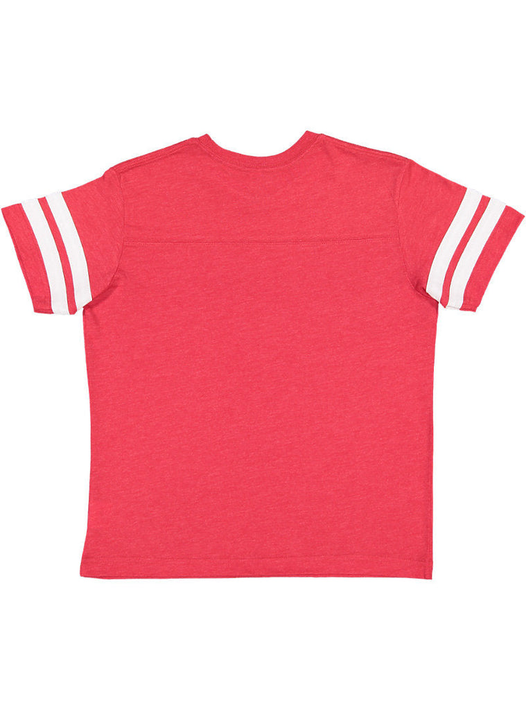 Youth X-Large Vintage Red/Blended White LAT Apparel 6137 
