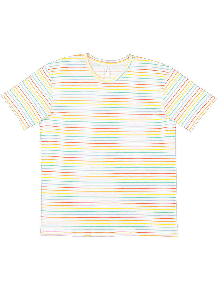 4X-Large Rainbow Stripe LAT Apparel 6901 