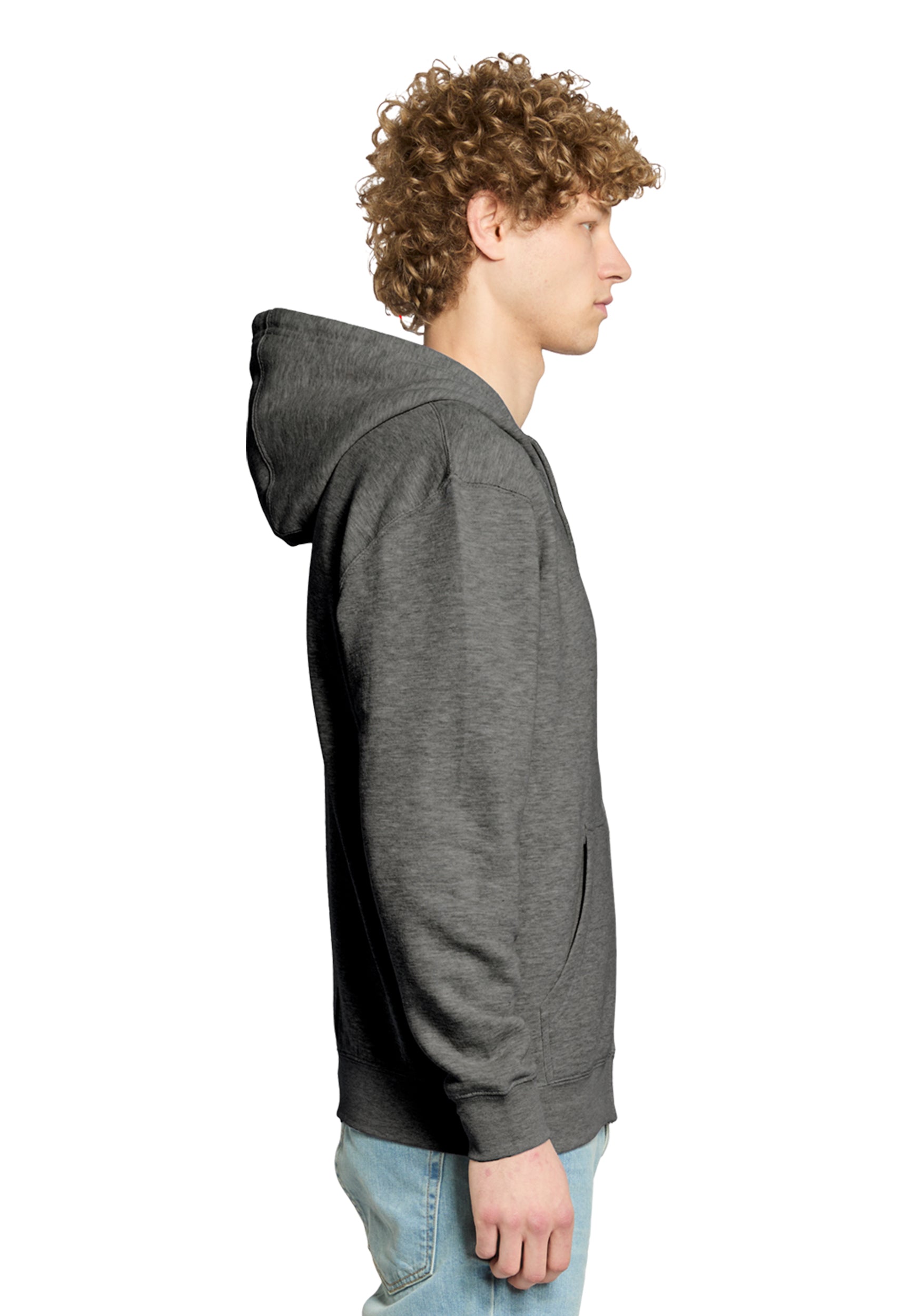Lane Seven LS14003 Premium Full Zip Hoodie (Heather Charcoal