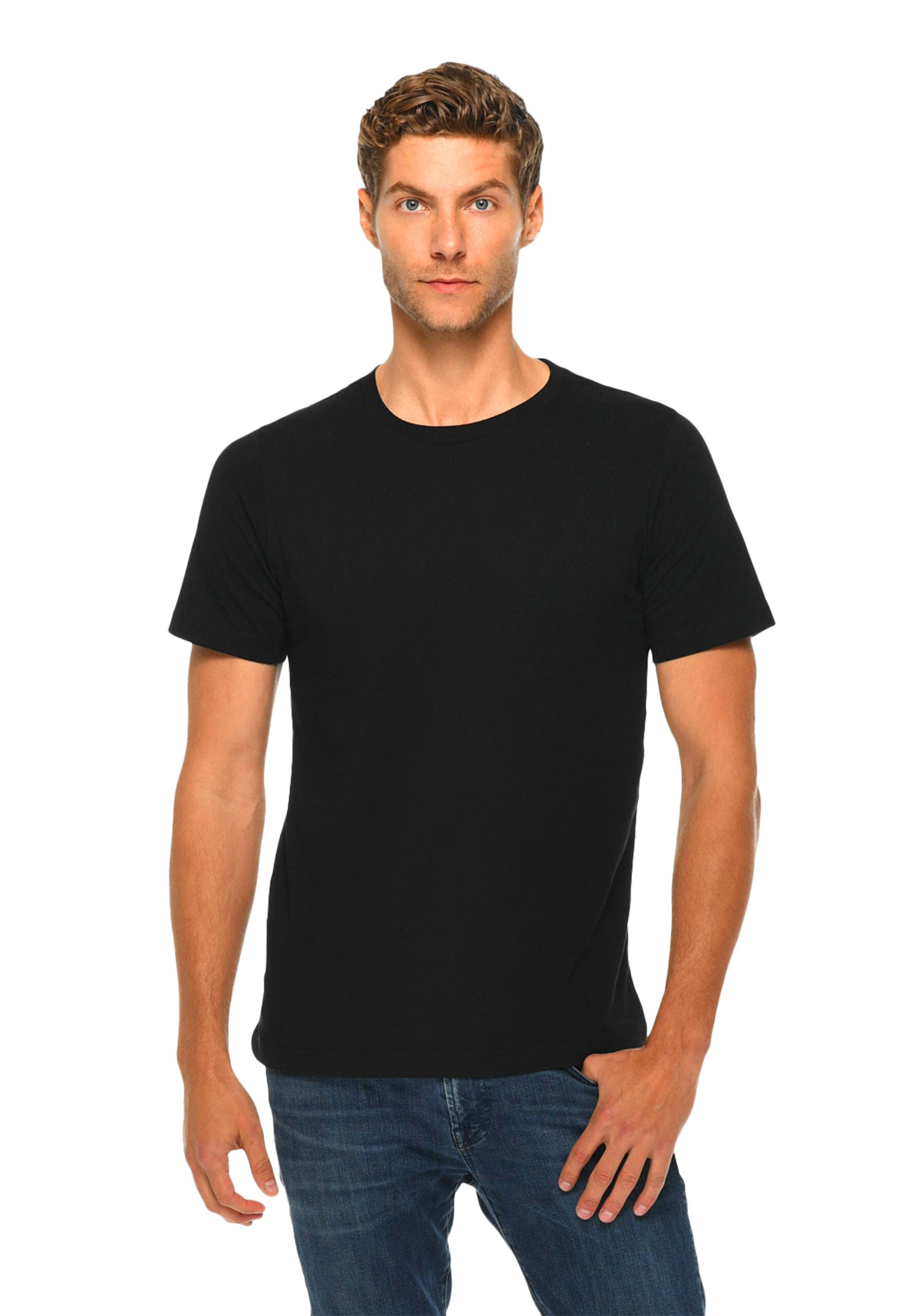 Lane Seven Deluxe Tee (Black) – Wholesale Printables