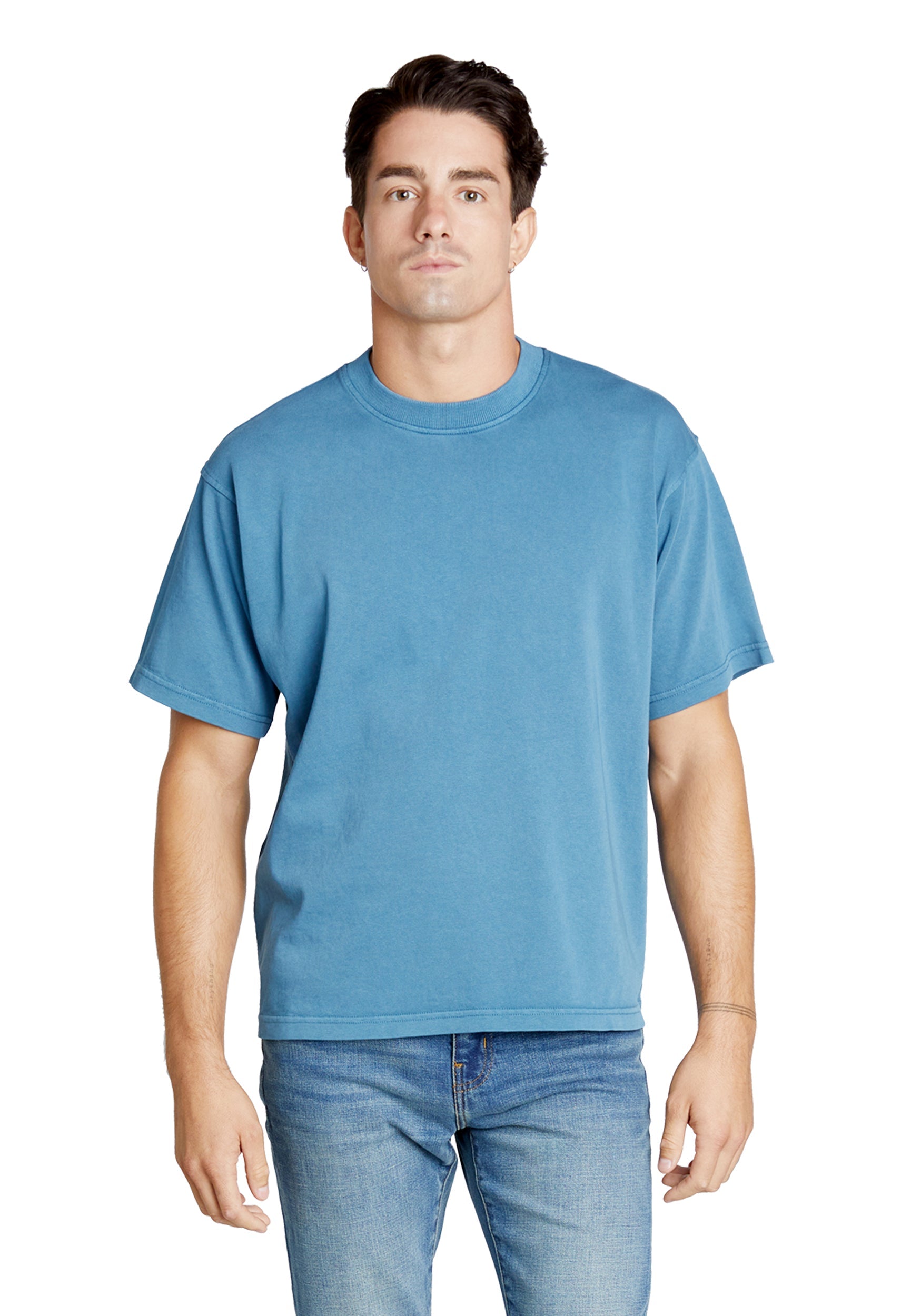 Lane Seven LS16005 Urban Heavy Tee (Pebble Blue) – Wholesale