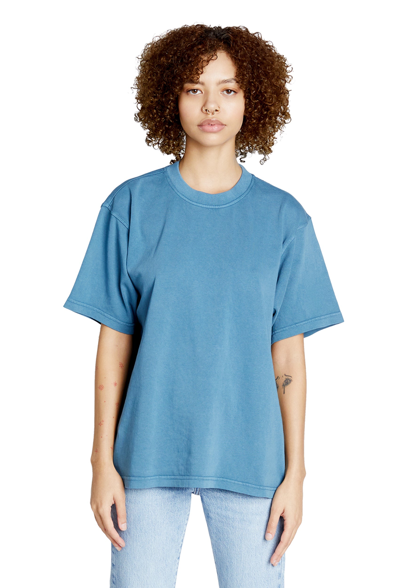 Lane Seven LS16005 Urban Heavy Tee (Pebble Blue) – Wholesale