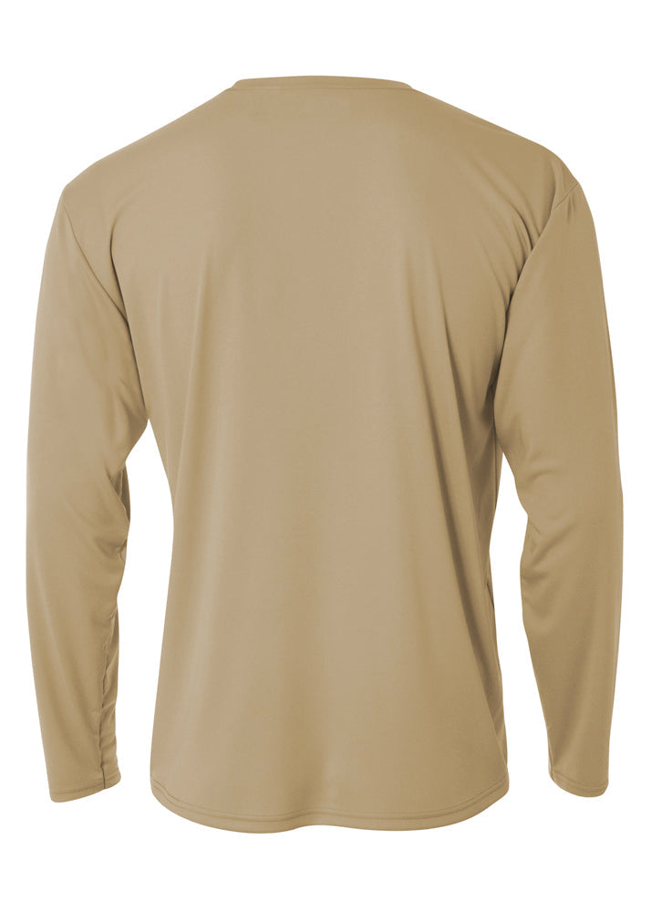 A4 Adult Cooling Performance Crew Long Sleeve (Sand