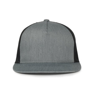 One Size Heathered Grey/Black Outdoor Cap OC510HP 