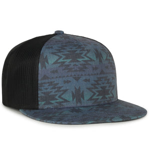 One Size Indigo Aztec/Black Outdoor Cap OC510P 