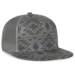 One Size Smokey Aztec/Dark Grey Outdoor Cap OC510P 