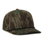 One Size Mossy Oak® Greenleaf®/Black Outdoor Cap OC550CAMO