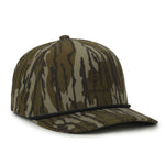 One Size Mossy Oak® Original Bottomland®/Black Outdoor Cap OC550CAMO