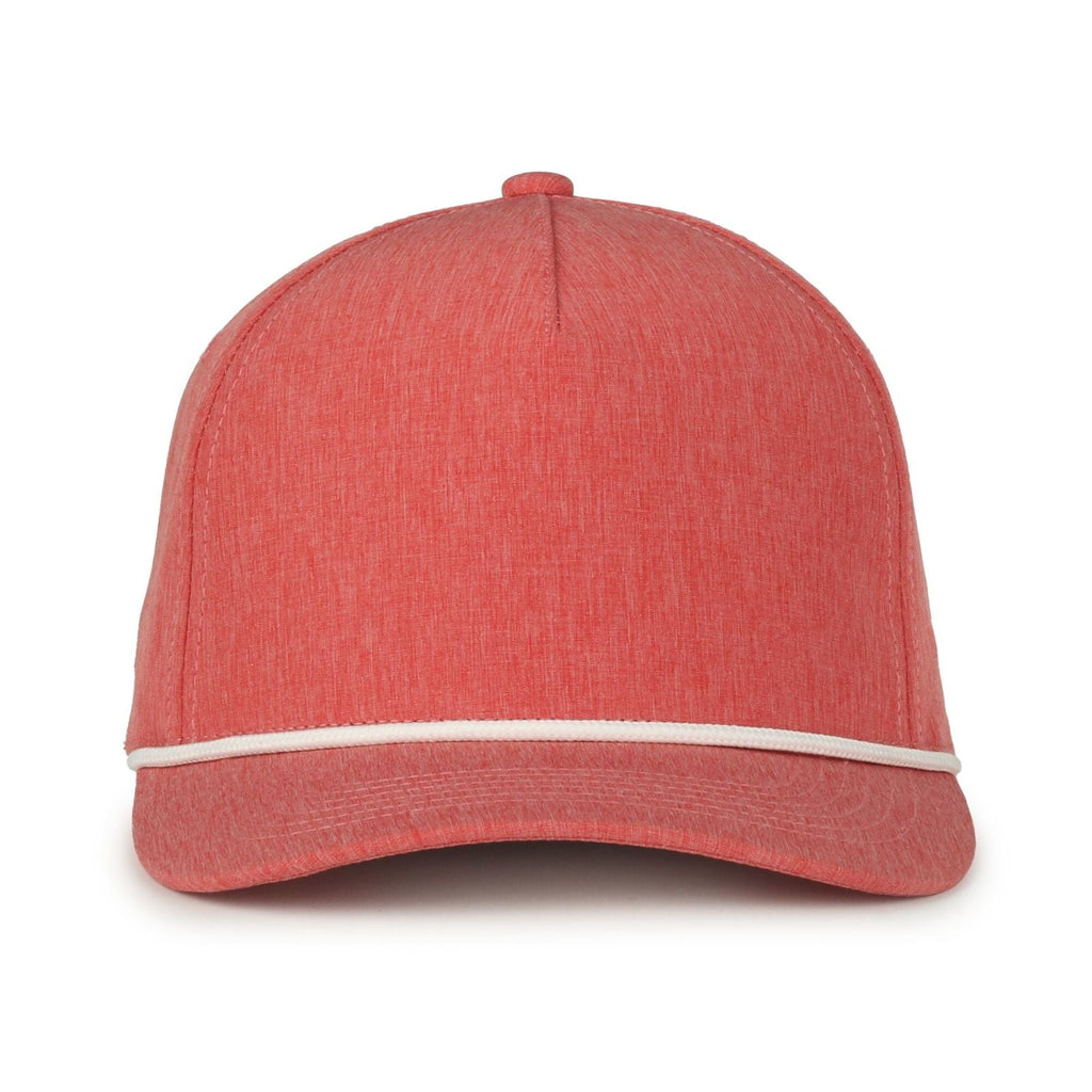 One Size Heathered Red/White Outdoor Cap OC550PF 