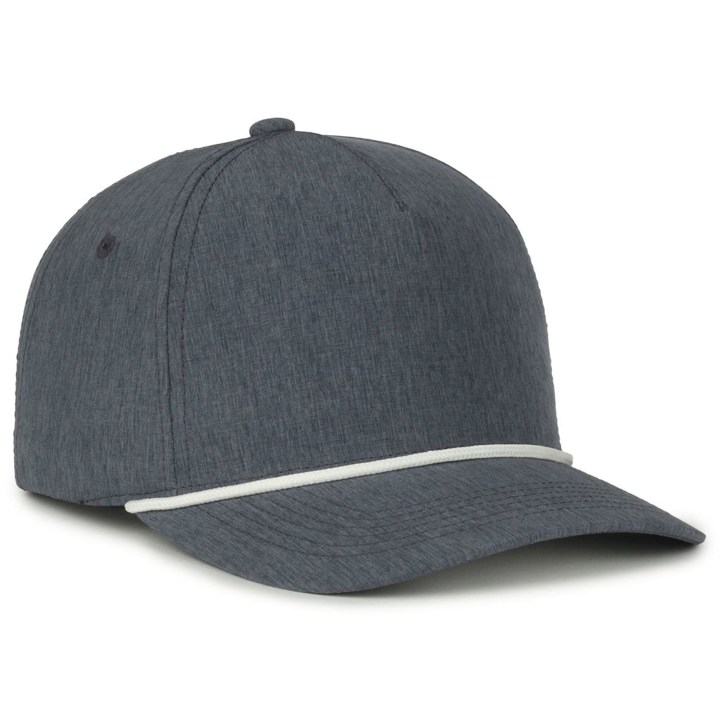 One Size Heathered Slate/White Outdoor Cap OC550PF 
